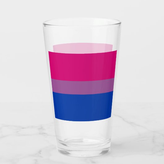 Bisexual Pride! Glas (Achterkant)
