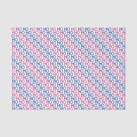 Bisexual Pride Ho Ho Ho Patroonpapier Tissuepapier (Voorkant)