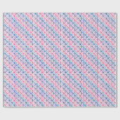 Bisexual Pride Ho Ho Ho Pattern Wrapping Paper Cadeaupapier (Vlak)