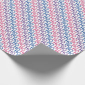 Bisexual Pride Ho Ho Ho Pattern Wrapping Paper Cadeaupapier (Hoek)