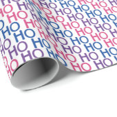 Bisexual Pride Ho Ho Ho Pattern Wrapping Paper Cadeaupapier (Rol Hoek)
