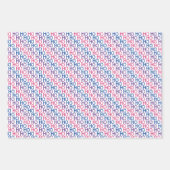 Bisexual Pride Ho Ho Ho Pattern Wrapping Paper Set (Voorkant 3)