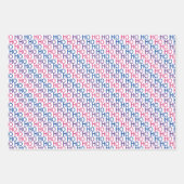 Bisexual Pride Ho Ho Ho Pattern Wrapping Paper Set (Voorkant 2)