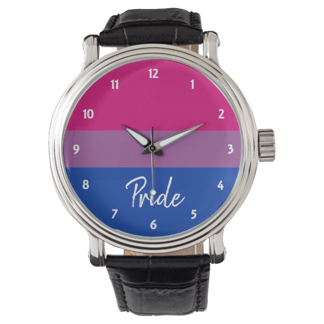 Bisexual Pride Horloge (Voorkant)