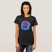 Bisexual Pride Ice Melting Bisexual Flag LGBTQ Bis T-shirt (Voorkant volledig)
