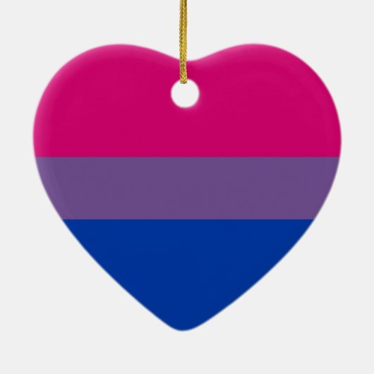 Bisexual Pride Keramisch Ornament (Achterkant)