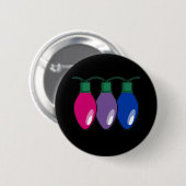 Bisexual Pride kerstlampjes Ronde Button 5,7 Cm (Voorkant /achterkant)