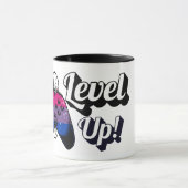 Bisexual Pride Level Up Tiger Paw Controller Mug Mok (Midden)