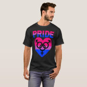 Bisexual Pride Lgbetqia Love Support Bi Mannen Wom T-shirt (Voorkant volledig)