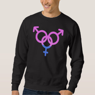 Bisexual Pride Lgbetqia Love Support Bi Mannen Wom Trui