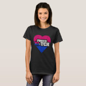 Bisexual Pride Lgbt Proud Bi Tch Queer Nonbinary T-shirt (Voorkant volledig)