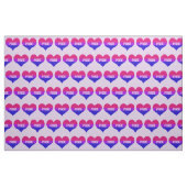 Bisexual Pride Love Hearts Stof (Fat Quarter)