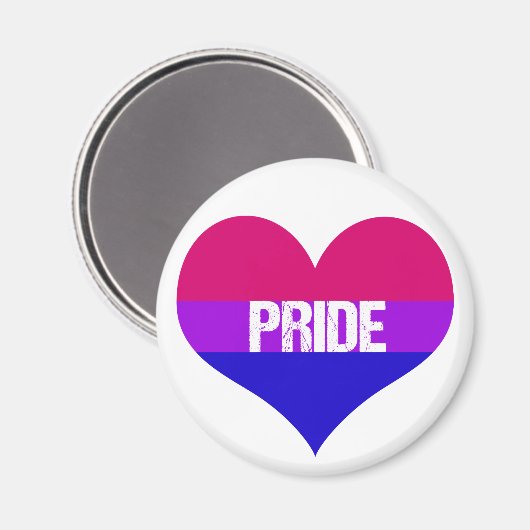 Bisexual Pride Love Magneet (Voorkant / Achterkant)