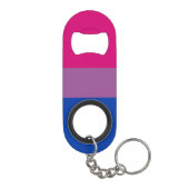 Bisexual Pride! Mini Flessenopener (Achterkant)