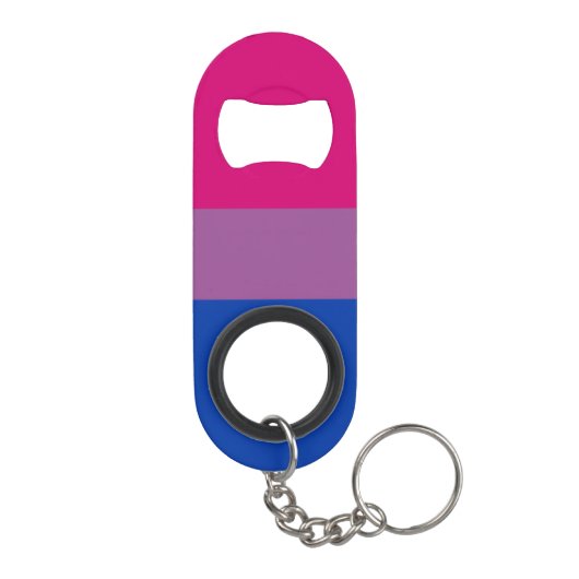 Bisexual Pride! Mini Flessenopener (Achterkant)