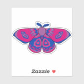 Bisexual Pride Moth Sticker (Vel)