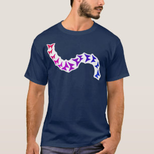 Bisexual Pride Origami Butterfly Set T-shirt
