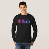 Bisexual Pride Owl Bi LGBTQ  1 T-shirt (Voorkant volledig)