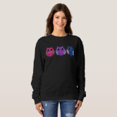 Bisexual Pride Owl Bi LGBTQ 1 Trui (Voorkant volledig)