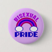 Bisexual Pride Paarse regenboog Ronde Button 5,7 Cm (Voorkant)