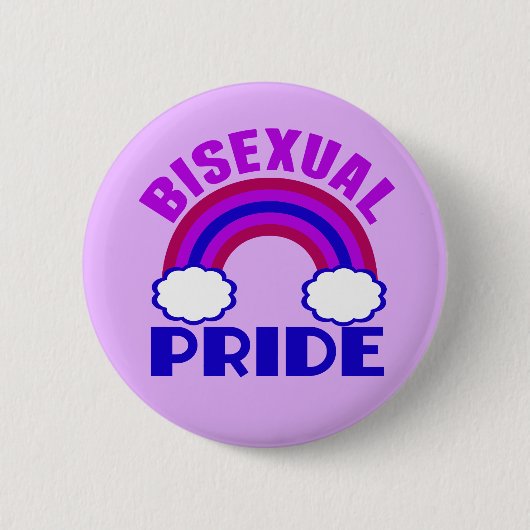 Bisexual Pride Paarse regenboog Ronde Button 5,7 Cm (Voorkant)