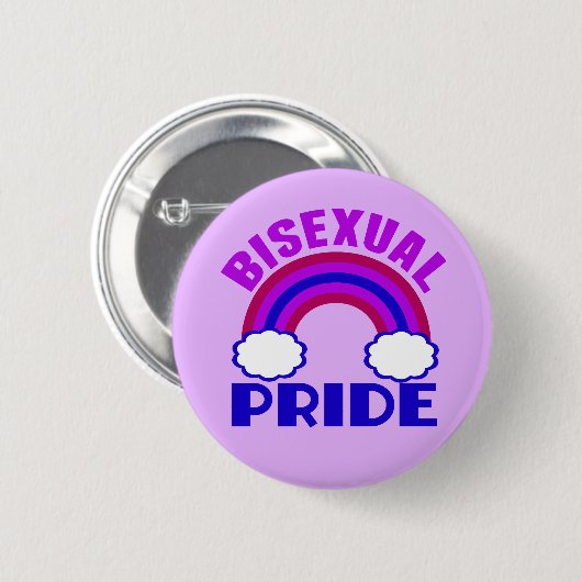 Bisexual Pride Paarse regenboog Ronde Button 5,7 Cm (Voorkant /achterkant)