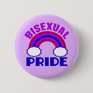 Bisexual Pride Paarse regenboog Ronde Button 5,7 Cm