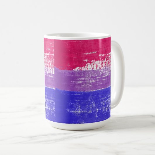 Bisexual Pride Paint Koffiemok (Voorkant rechts)