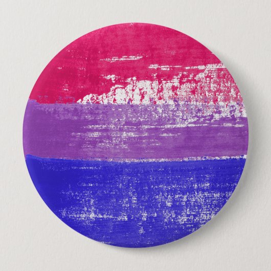 Bisexual Pride Paint Ronde Button 4,0 Cm (Voorkant)