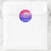 Bisexual Pride Paint Ronde Sticker (Tas)