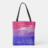 Bisexual Pride Paint Tote Bag (Achterkant)