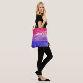 Bisexual Pride Paint Tote Bag (Op model)