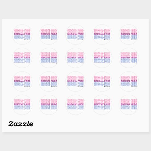 Bisexual Pride Ronde Sticker (Vel)