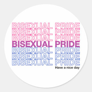 Bisexual Pride Ronde Sticker