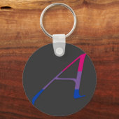 Bisexual Pride "Scarlet" Letter A Sleutelhanger (Voorkant)