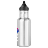 Bisexual Pride Stapelde Love Waterfles (Rechts)