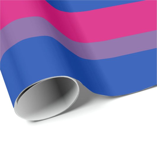 BISEXUAL PRIDE STRIPES DESIGN - 2014 PRIDE.png Cadeaupapier (Rol Hoek)