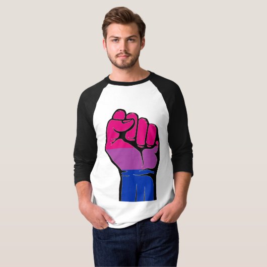 Bisexual Pride! T-shirt (Voorkant volledig)