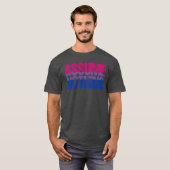 Bisexual Pride veronderstelt niets T-shirt (Voorkant volledig)