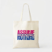 Bisexual Pride veronderstelt niets Tote Bag (Voorkant)