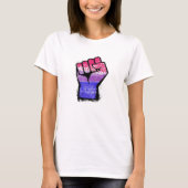 Bisexual Protest Fist T-shirt (Voorkant)