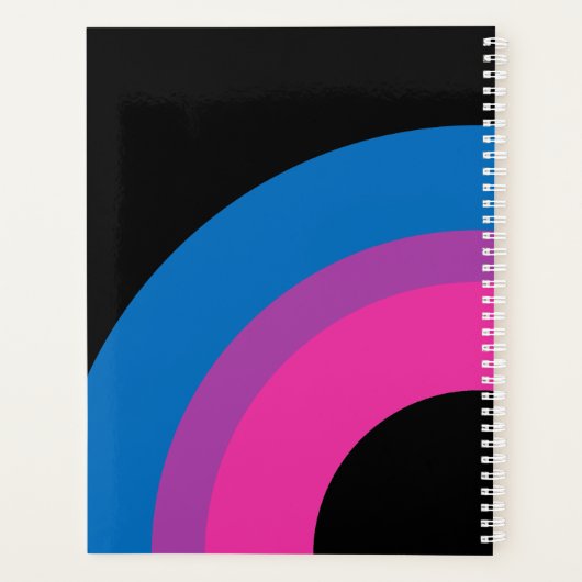 Bisexual Rainbow Pride Flag Custom 2023 Planner (Achterkant)
