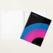 Bisexual Rainbow Pride Flag Custom 2023 Planner (Display)