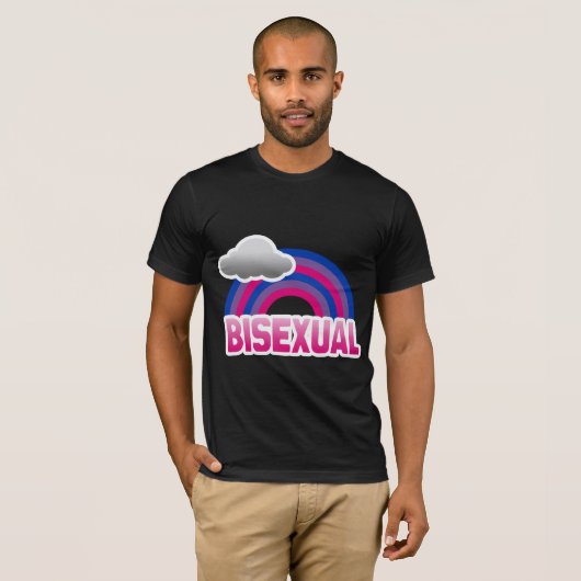 BISEXUAL RAINBOW T-SHIRT (Voorkant volledig)
