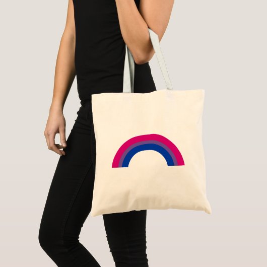 Bisexual Rainbow Tote Bag (Voorkant (product))