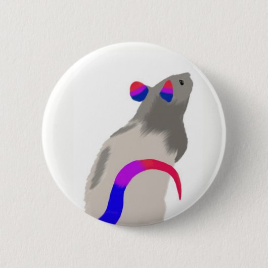 Bisexual Rat Ronde Button 5,7 Cm (Voorkant)