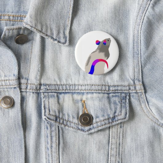 Bisexual Rat Ronde Button 5,7 Cm (In situ)