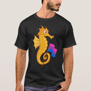 Bisexual Seahorse Bisexuality Bisexual Flag Lgbt B T-shirt