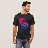 Bisexual Subtle Bi Pride LGBTQ Theatre Theater and T-shirt (Voorkant volledig)