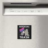 Bisexual Trash Gay Pride Rainbow LGBT Raccoon Magneet (Insitu (Vaatwasser))